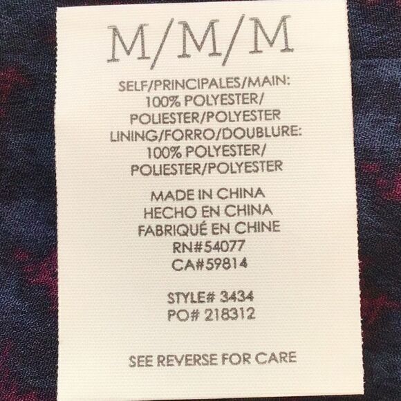 Cabi #3434 Artist Cami Blue Purple Floral Flowing Tank Blouse - Picture 15 of 16